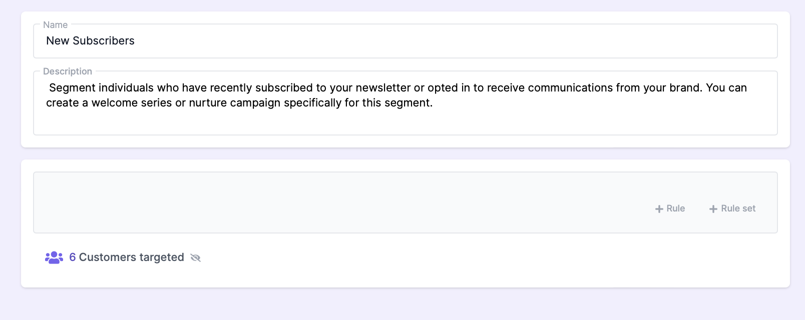 Create Segment