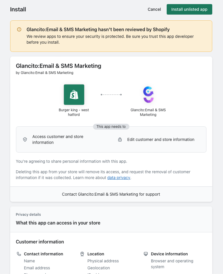 Shopify Integration